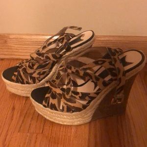 Boutique 9 Leopard Wedges